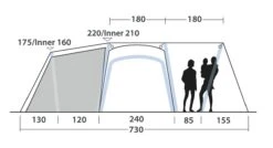 Outwell Mountain Lake 5ATC Tent (2022) -Banana Tent 111198 mountain lake 5atc drawing other4