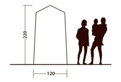 Outwell Seahaven Station Single -Banana Tent 111287 outwell seahaven comfort station single drawing other4