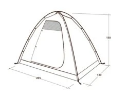 Outwell Free Standing Inner -Banana Tent 111289 free standing inner drawing perspective2
