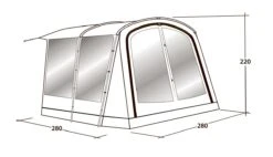 Outwell Universal Awning Size 1 (2022) 12 Outwell Universal Awning Size 1 (2022) -Banana Tent 111290 universal awning size 1 drawing perspective2