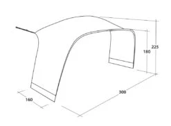 Outwell Lounge Tent Connector M (2023) 11 Outwell Lounge Tent Connector M (2023) -Banana Tent 111342 lounge tent connector m drawing perspective2 page 0001
