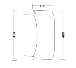 Outwell Lounge Tent Connector XL (2023) -Banana Tent 111343 lounge tent connector xl drawing floorplan3 page 0001