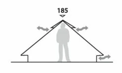 Robens Fairbanks Tipi (2023) -Banana Tent 130112 fairbanks drawing elevation 12395