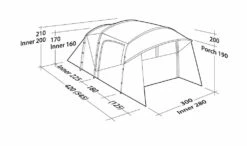 Robens Wolf Moon 5xp Tent (2023) -Banana Tent 130284 wolf moon 5xp drawing perspective35