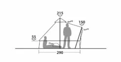 Robens Klondike S Tipi Tent (2022) -Banana Tent 130307 klondike s drawing other28