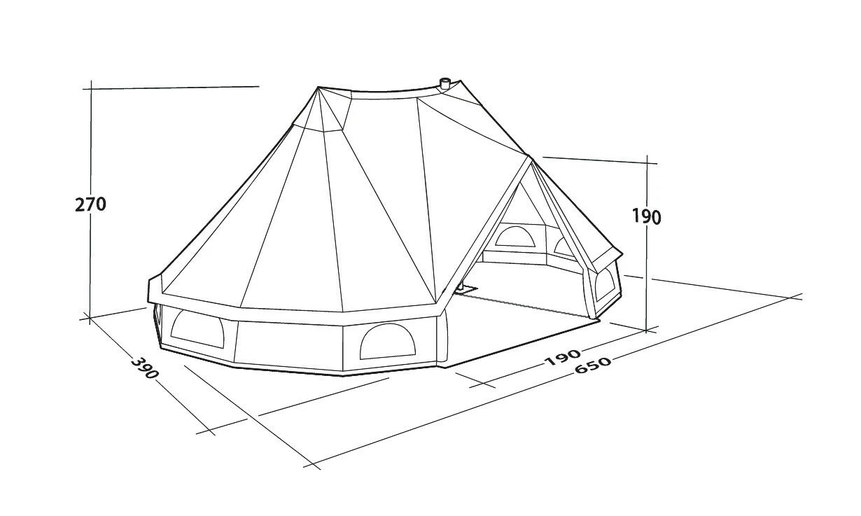 Outwell Robens Klondike Twin Tipi Tent (2023) 11 Outwell Robens Klondike Twin Tipi Tent (2023) - Image 9