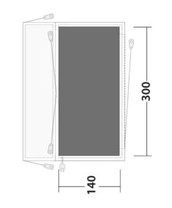 Outwell Lakecrest Footprint Groundsheet -Banana Tent 170883 footprint lakecrest drawing floorplan2