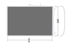 Outwell Hayward Lake 5ATC Footprint Groundsheet -Banana Tent 170912 footprint hayward lake 5atc drawing floorplan2