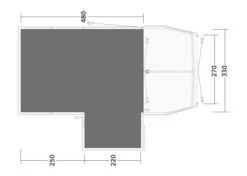 Outwell Mountain Lake 5ATC Footprint Groundsheet 5 Outwell Mountain Lake 5ATC Footprint Groundsheet -Banana Tent 170914 footprint mountain lake 5atc drawing floorplan2