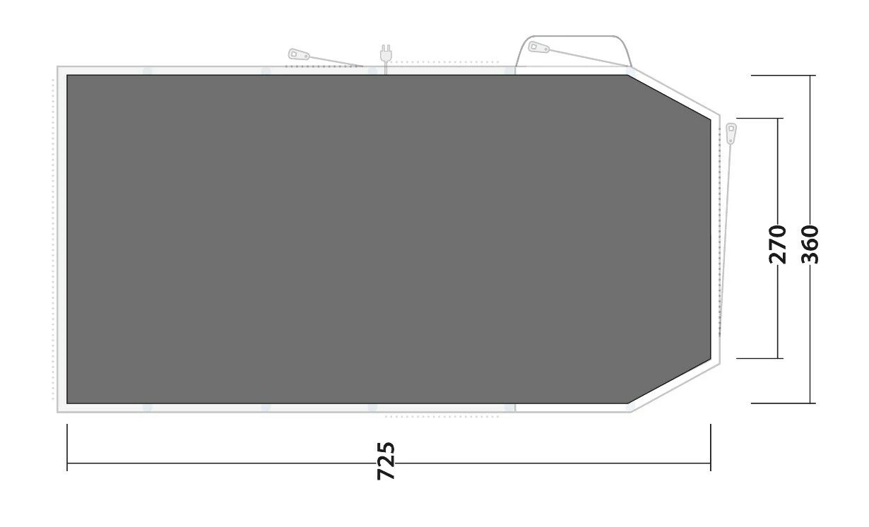 Outwell Knightdale 8PA Footprint Groundsheet 4 Outwell Knightdale 8PA Footprint Groundsheet - Image 2
