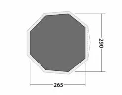 Robens Klondike S Fleece Carpet -Banana Tent 190066 fleece carpet klondike s drawing floorplan3