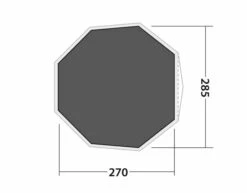 Robens Klondike S Footprint Groundsheet -Banana Tent 190071 footprint klondike s drawing floorplan2