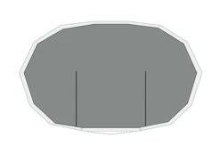 Robens Klondike Twin Fleece Carpet -Banana Tent 190076 fleece carpet klondike twin drawing floorplan2