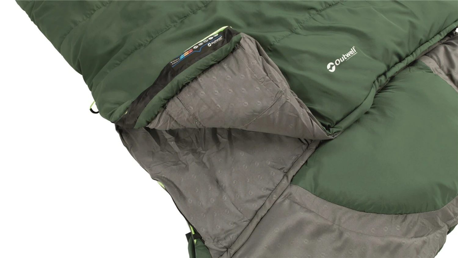 Outwell Contour Lux XL (Green) Sleeping Bag 12 Outwell Contour Lux XL (Green) Sleeping Bag - Image 10