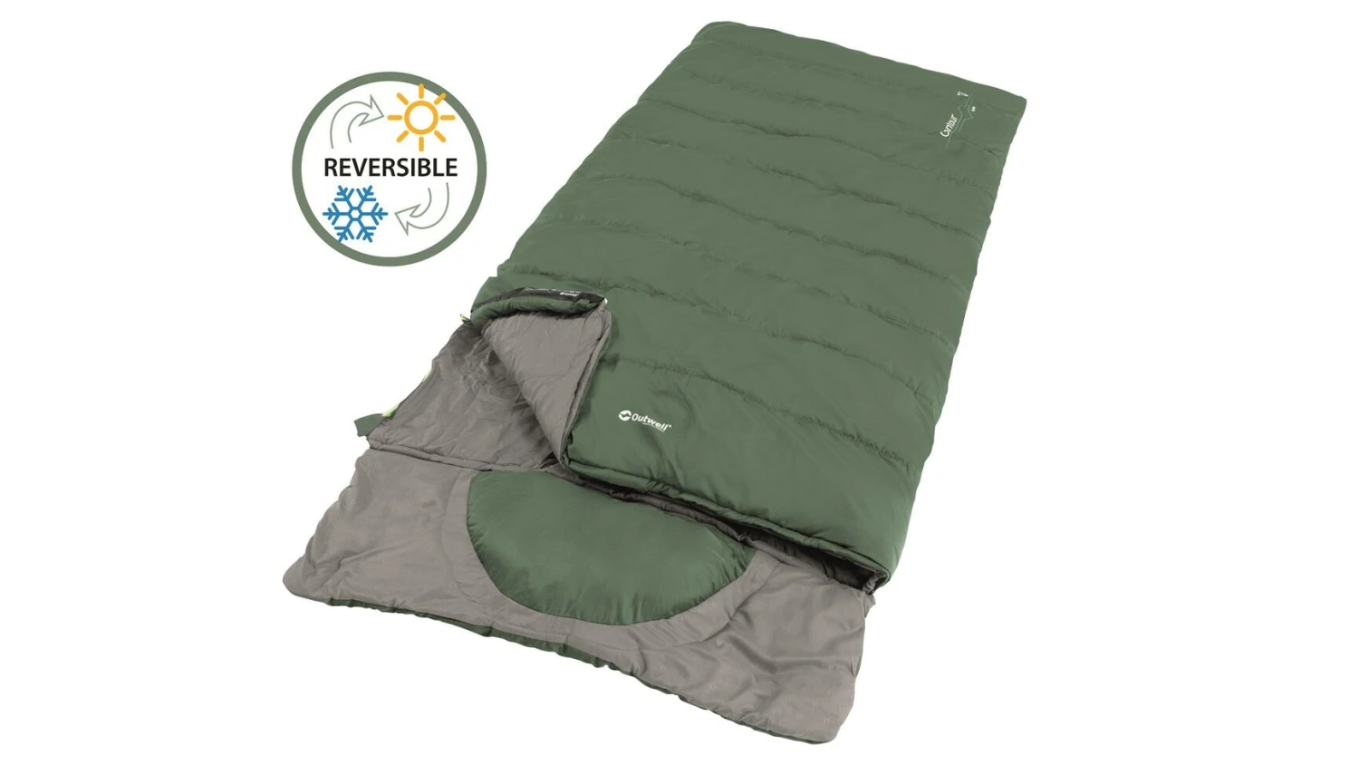 Outwell Contour Lux XL (Green) Sleeping Bag 4 Outwell Contour Lux XL (Green) Sleeping Bag - Image 2