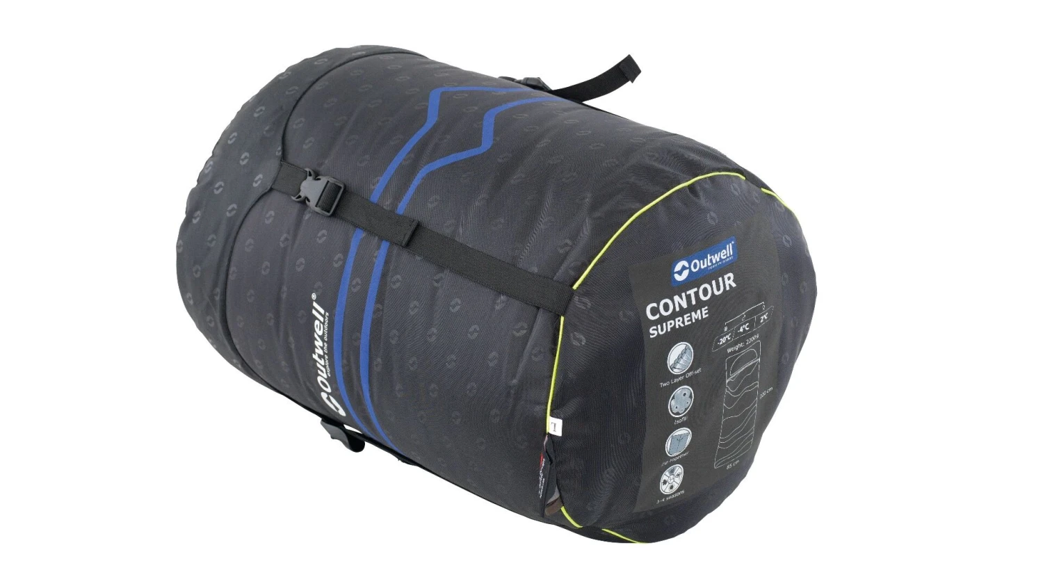 Outwell Contour Supreme Coffee Sleeping Bag 4 Outwell Contour Supreme Coffee Sleeping Bag - Image 2