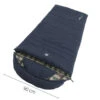 Outwell Camper Lux "L" Sleeping Bag Deep Blue (2023) -Banana Tent 230392 camper lux left side zipper feature photo6