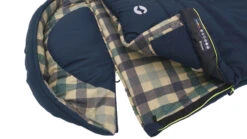 Outwell Camper Lux "R" Sleeping Bag Deep Blue (2023) 12 Outwell Camper Lux "R" Sleeping Bag Deep Blue (2023) -Banana Tent 230393 camper lux right side zipper feature photo4