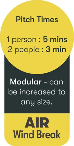 Quest Falcon Air Shield 500 - 3 Panels (2022) -Banana Tent a1038 9 midsize