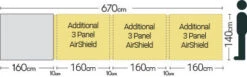 Quest Falcon Airshield 160 - 1 Panel Extension (2022) -Banana Tent a1039 7 midsize