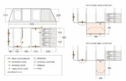 Vango Airbeam Vango Anantara IV TC 450XL Air Tent (2023) 13 Vango Airbeam Vango Anantara IV TC 450XL Air Tent (2023) -Banana Tent airbeam si pro floorplan anantara iii air 450xl with pods 1