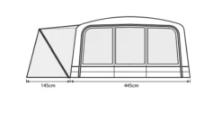 Outdoor Revolution Airedale 7.0SE Tent (2022) -Banana Tent airedale 7se floorplan 3