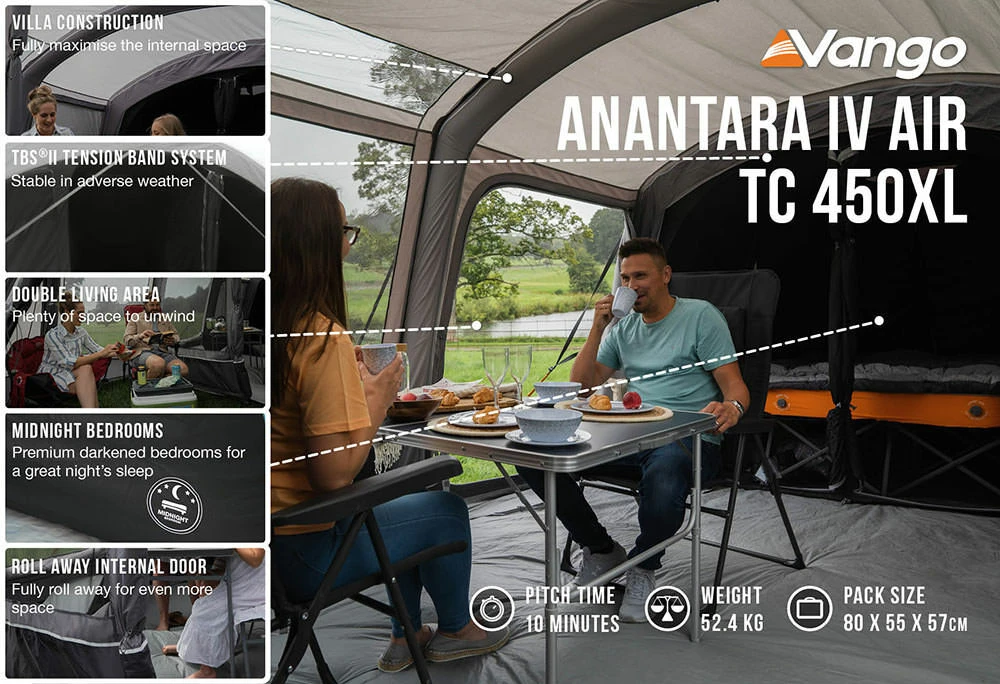 Vango Airbeam Vango Anantara IV TC 450XL Air Tent (2023) 7 Vango Airbeam Vango Anantara IV TC 450XL Air Tent (2023) - Image 5