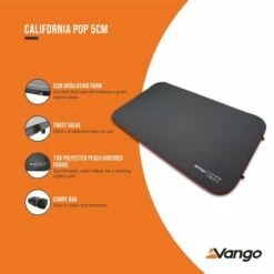 Vango California Pop 5cm Self Inflating Mattress -Banana Tent california pop 5cm low res