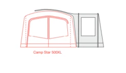 Outdoor Revolution Camp Star Side Porch (500xl, 600, 700) (2022) 16 Outdoor Revolution Camp Star Side Porch (500xl, 600, 700) (2022) -Banana Tent campstar side porch floorplan 3 1