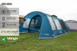Vango Joro Poled 600XL Tent (2022) -Banana Tent earth collection poled infographics call outs4