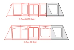 Outdoor Revolution O-Zone XTR Safari Front Porch Extension 13 Outdoor Revolution O-Zone XTR Safari Front Porch Extension -Banana Tent safari extension floorplans 2