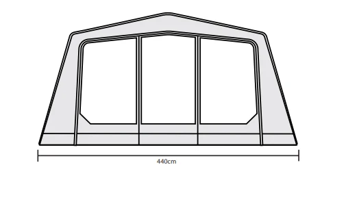 Outdoor Revolution O-Zone XTR Safari Front Porch Extension 6 Outdoor Revolution O-Zone XTR Safari Front Porch Extension - Image 4