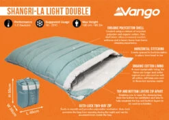 Vango Shangri-La Light Double Sleeping Bag (2023) 9 Vango Shangri-La Light Double Sleeping Bag (2023) -Banana Tent shangri la light double infographic 1